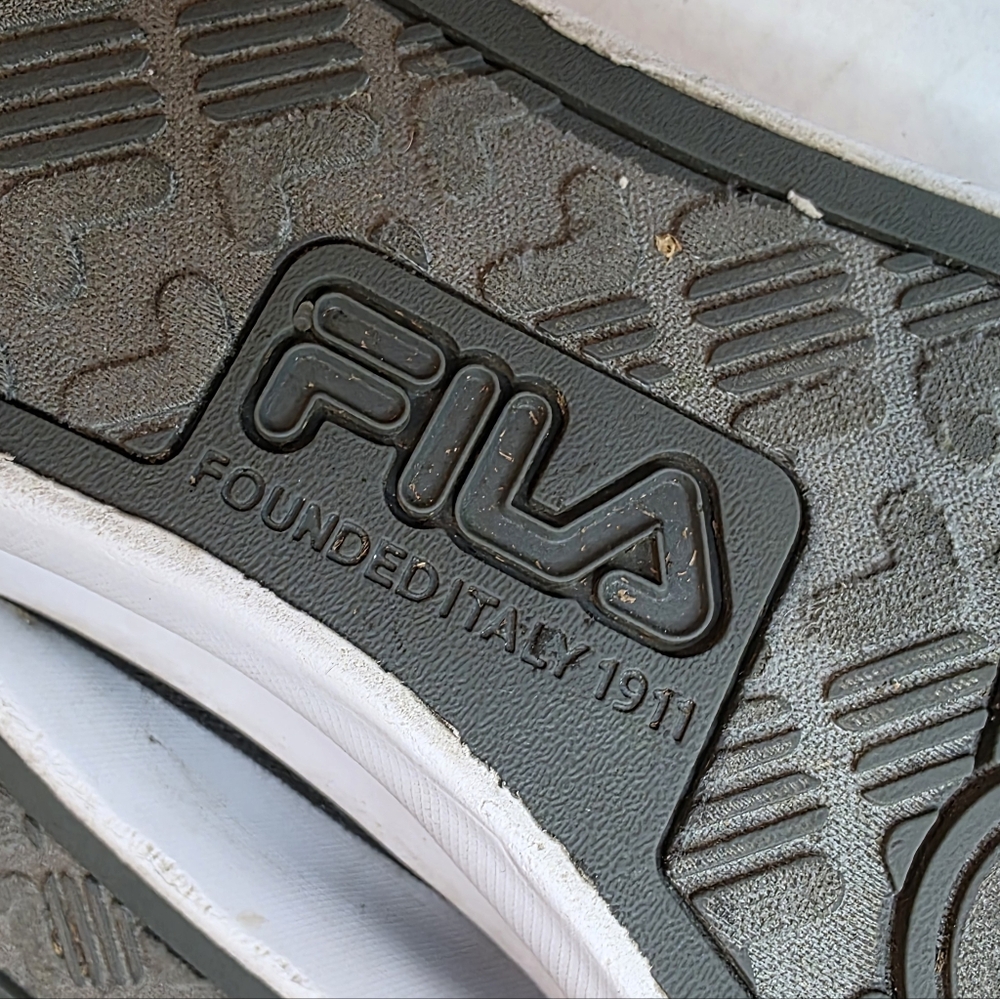 FILA Women's Black High-top Canvas Platform Sneakers - Picture 15 of 16